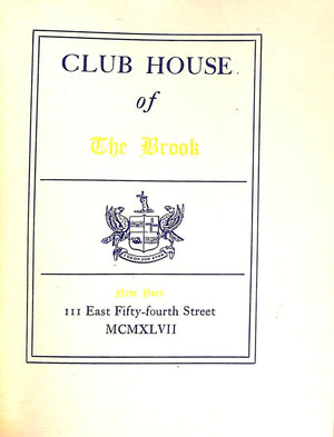 "Club House Of The Brook" 1947