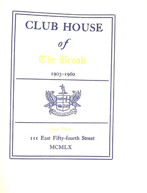 "Club House Of The Brook" 1960 (SOLD)