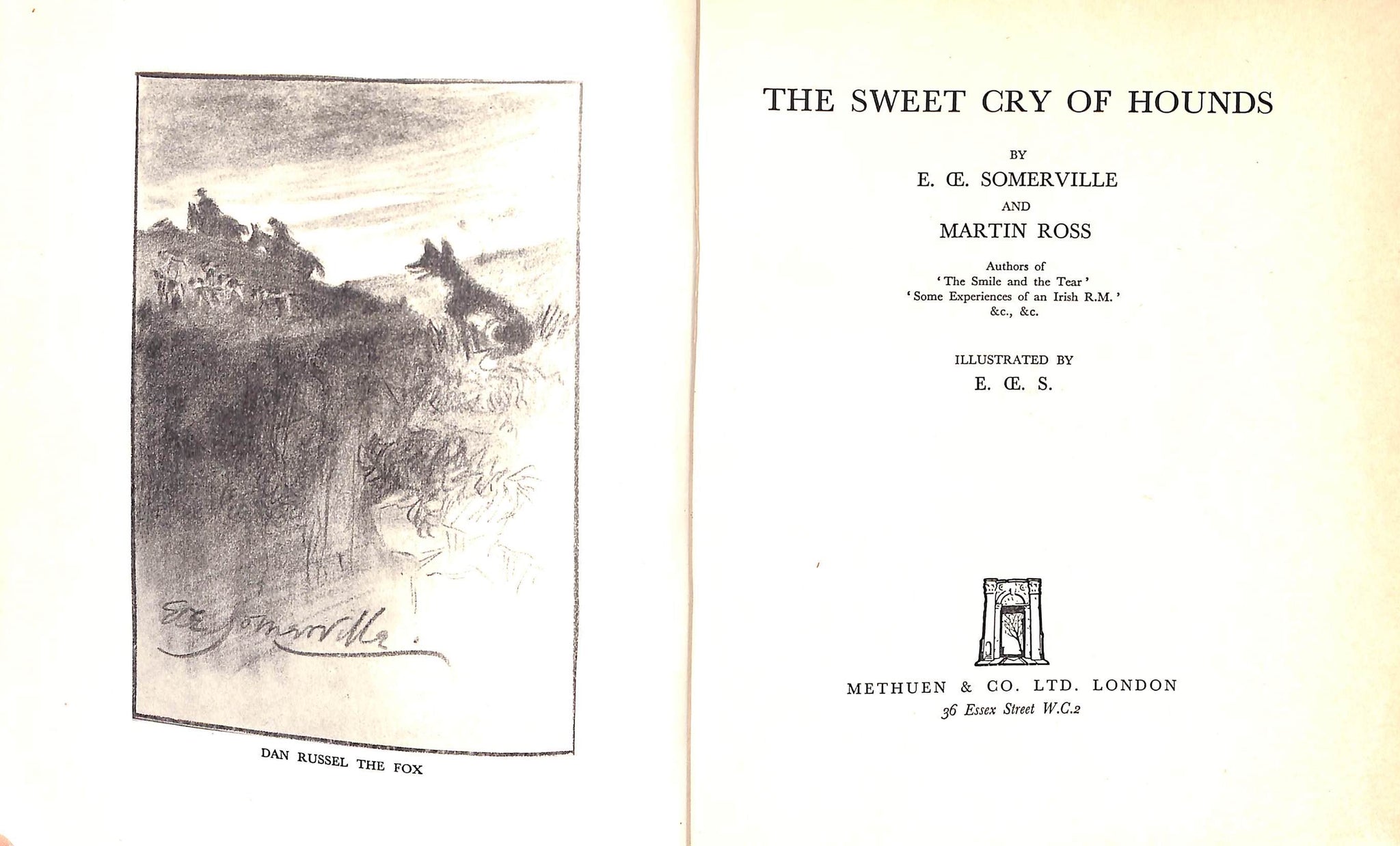 "The Sweet Cry Of Hounds" 1936 ROSS, Martin, E. SOMERVILLE, E.
