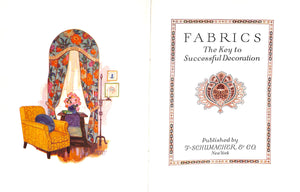 "Fabrics: The Key To Successful Decoration" 1928