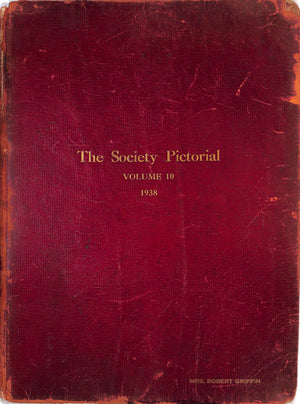 "The Society Pictorial Bound Set Of 12 Magazine Issues Volume 10 1938" 1938