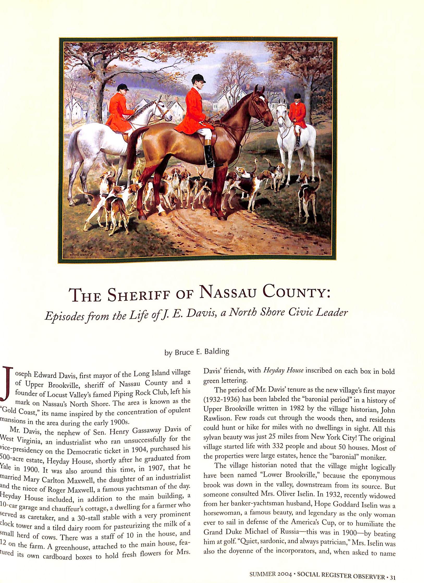 "Social Register Summer 2004 - Including The Social Register Observer" 2004