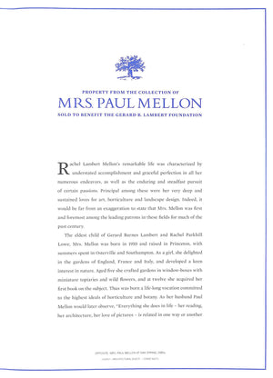 "Masterworks: Property From The Collection Of Mrs. Paul Mellon" 10 November 2014 (SOLD)