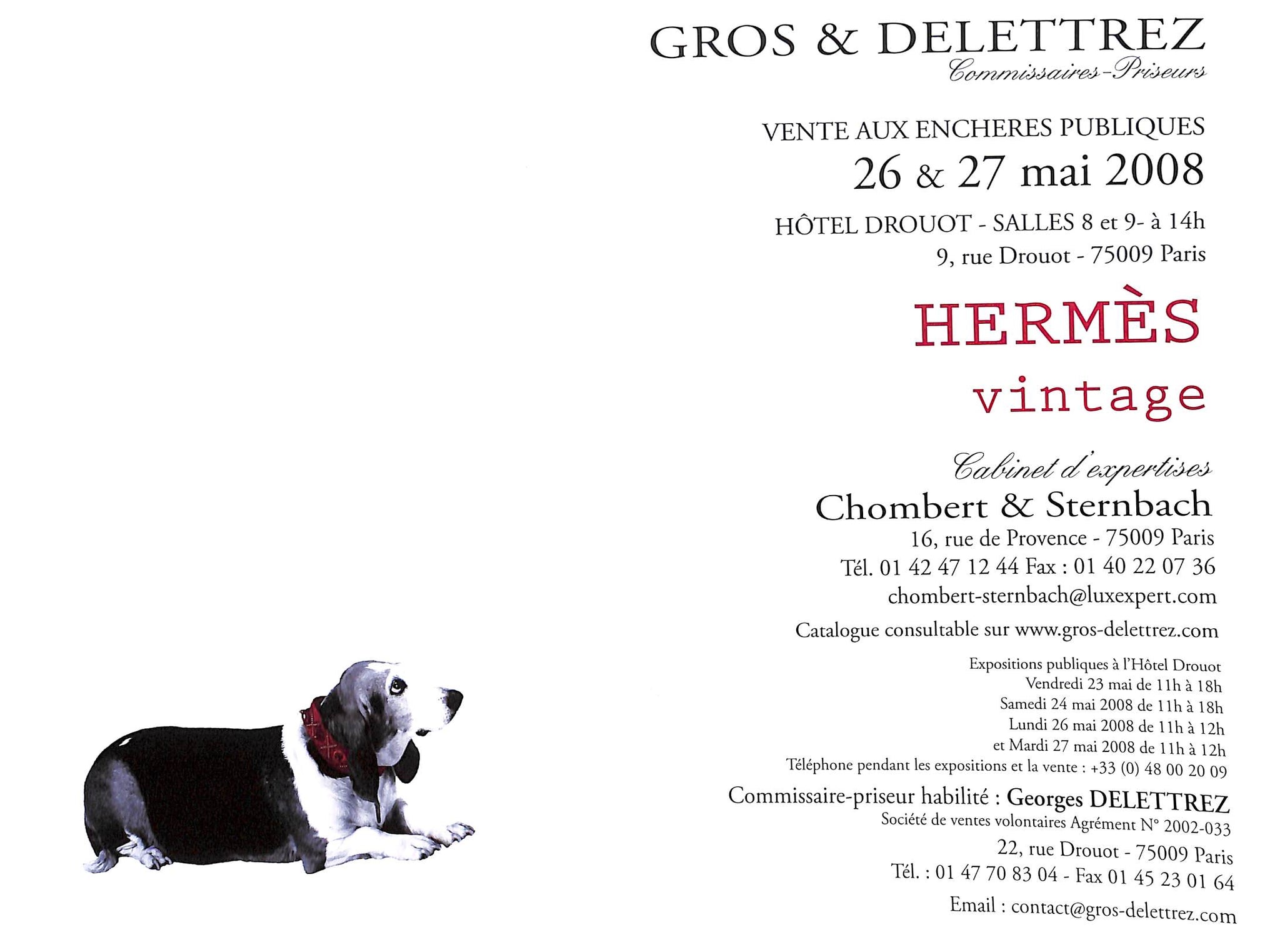 Hermès Paris Vintage Auction Catalog 2008