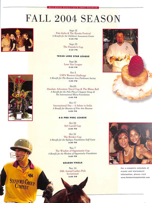 "The Houston Polo Club Book Of The Season" 2004