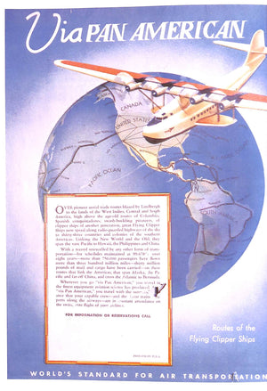 "Wings To The Orient: Pan American Clipper Planes 1935 To 1945: A Pictorial History" 1994 COHEN, Stan
