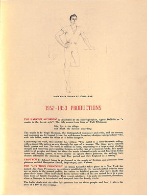 "Ballet Theatre, The Fourteenth Season" 1953