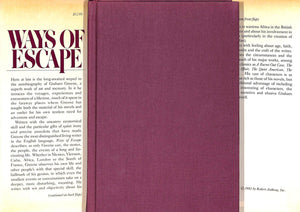 "Ways Of Escape: An Autobiography" 1980 GREENE, Graham