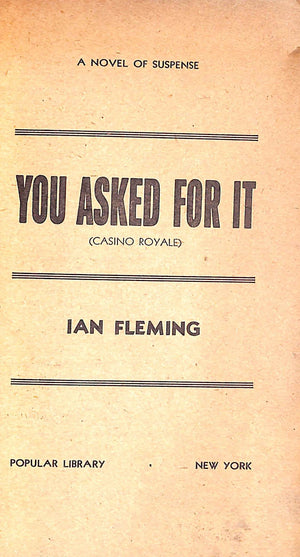 "You Asked For It (Casino Royale)" 1955 FLEMING, Ian