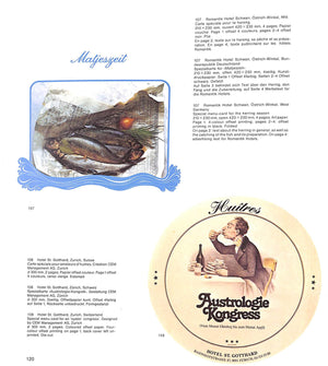 "Menu Designs" 1981 SCHMIDT, Hanspeter