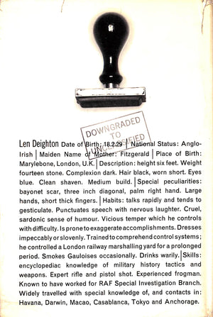 "The Ipcress File" 1962 DEIGHTON, Len