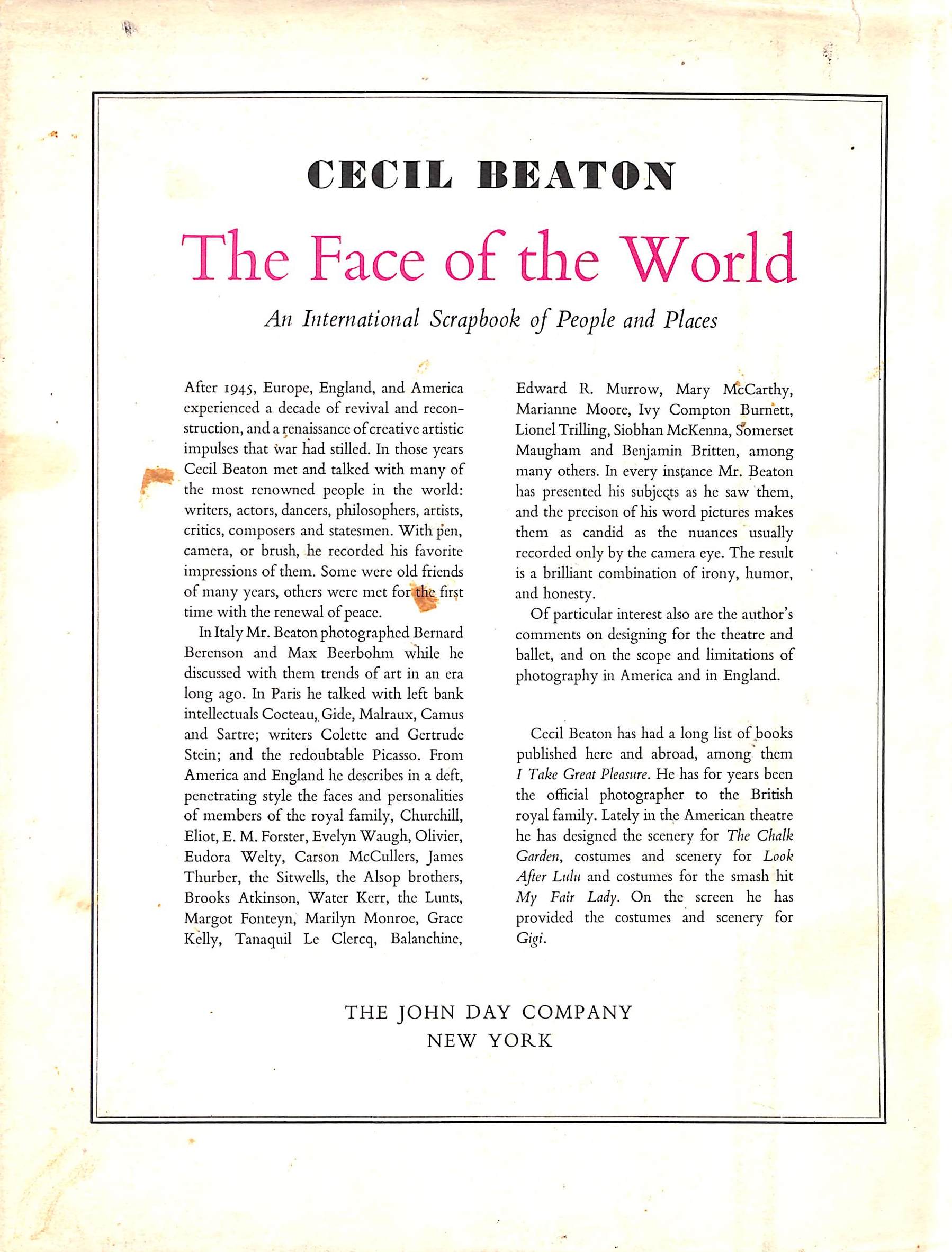 "Japanese" 1959 BEATON, Cecil
