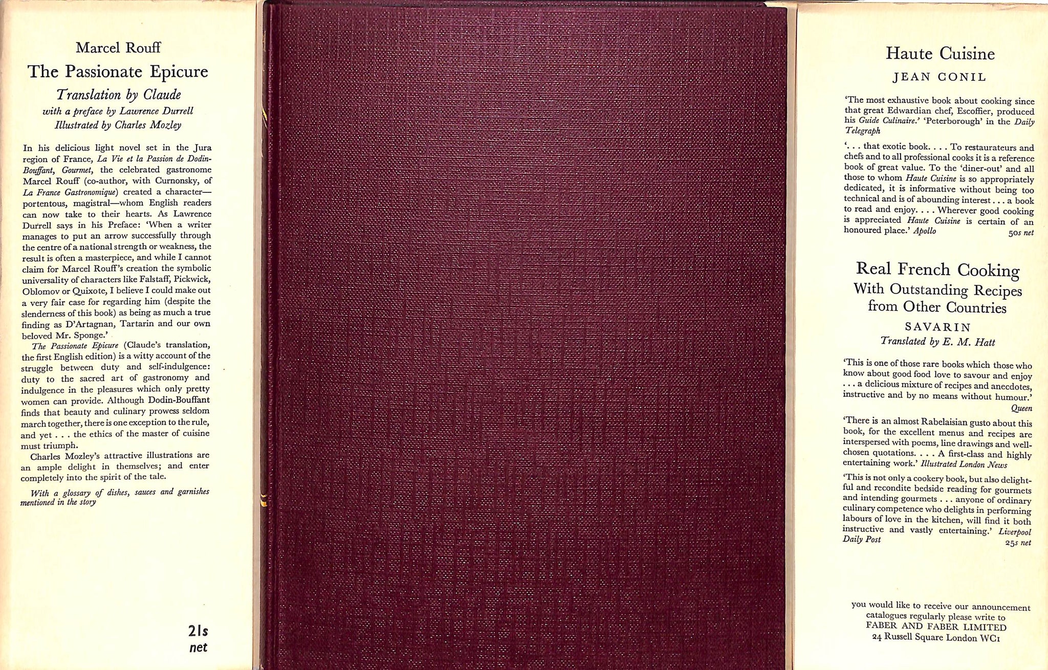 "The Passionate Epicure" 1961 ROUFF, Marcel (SOLD)