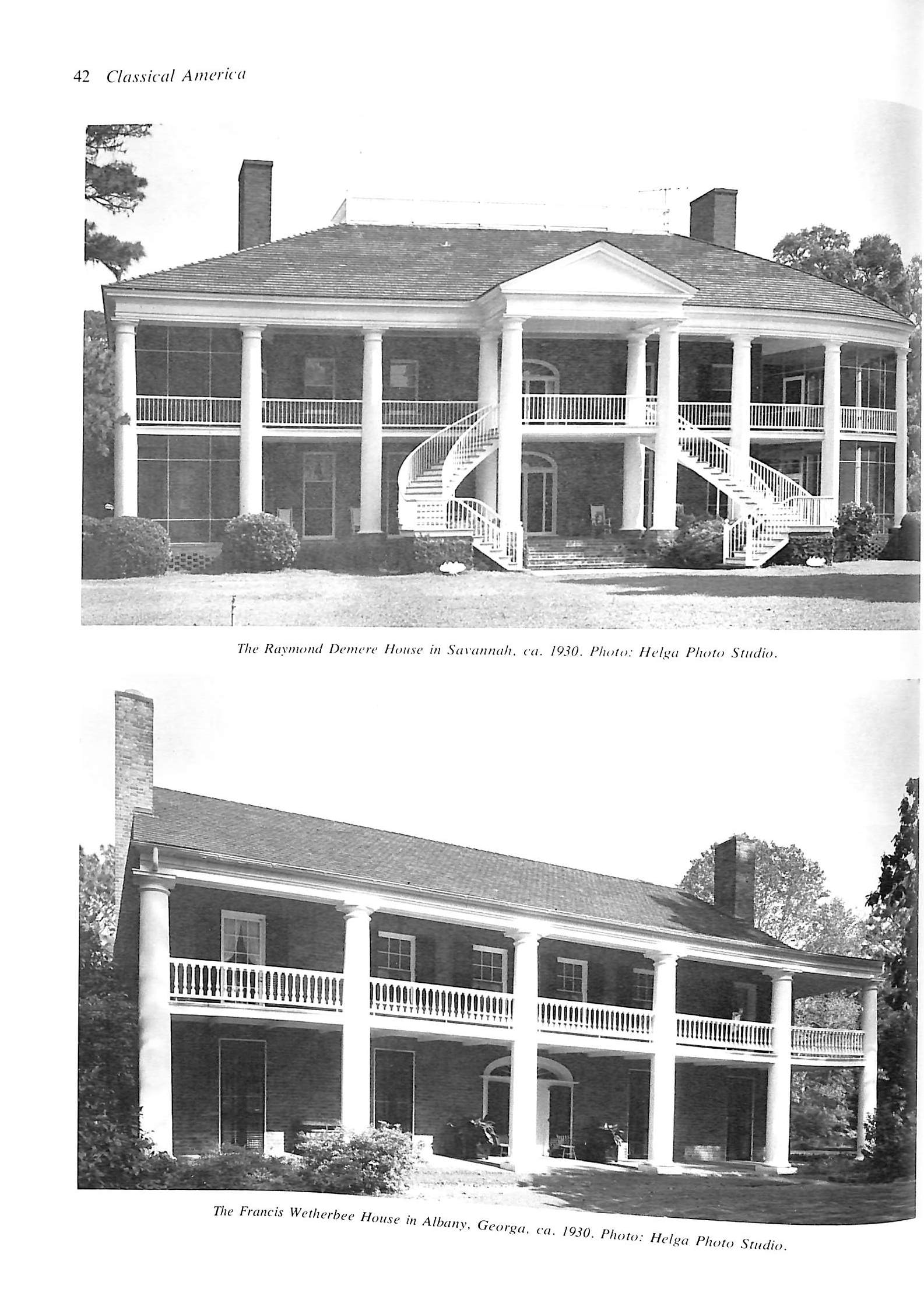 "Classical America IV Architecture" 1977 COLES, William A. [edited by]