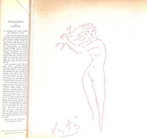 "Variations Drawings, Water Colors, Etchings And Lithographs By Vertes" 1961 ROGER-MARX. Claude [text by]