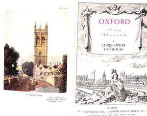 "Oxford: As It Was And As It Is Today" 1939 HOBHOUSE, Christopher