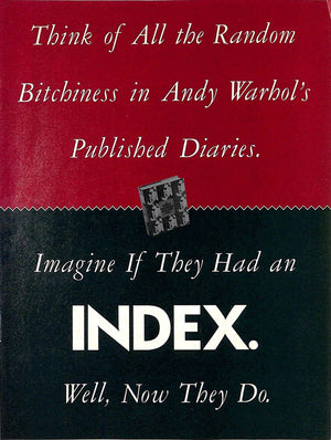 "Spy's Exclusive Unauthorized Index To The Andy Warhol Diaries" 1989