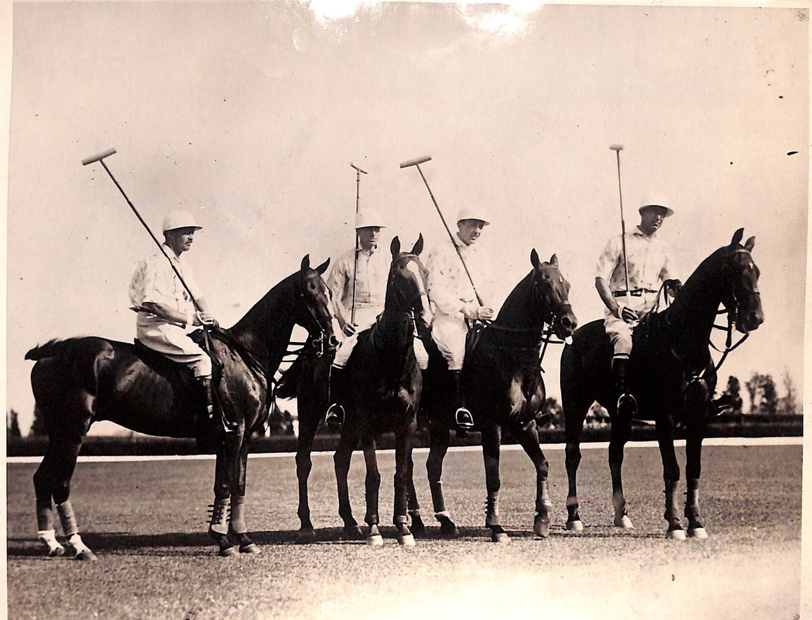 "Trying Out For Place On America's "Big Four" Polo At Meadow Brook Field, Long Island"