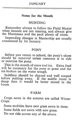 The Pony Club Diary 1970