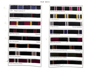 "Club Colours: Old Boys, University, Club And Regimental Colours Pattern Book" 1956