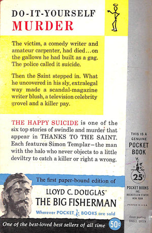 "Thanks To The Saint" 1959 CHARTERIS, Leslie