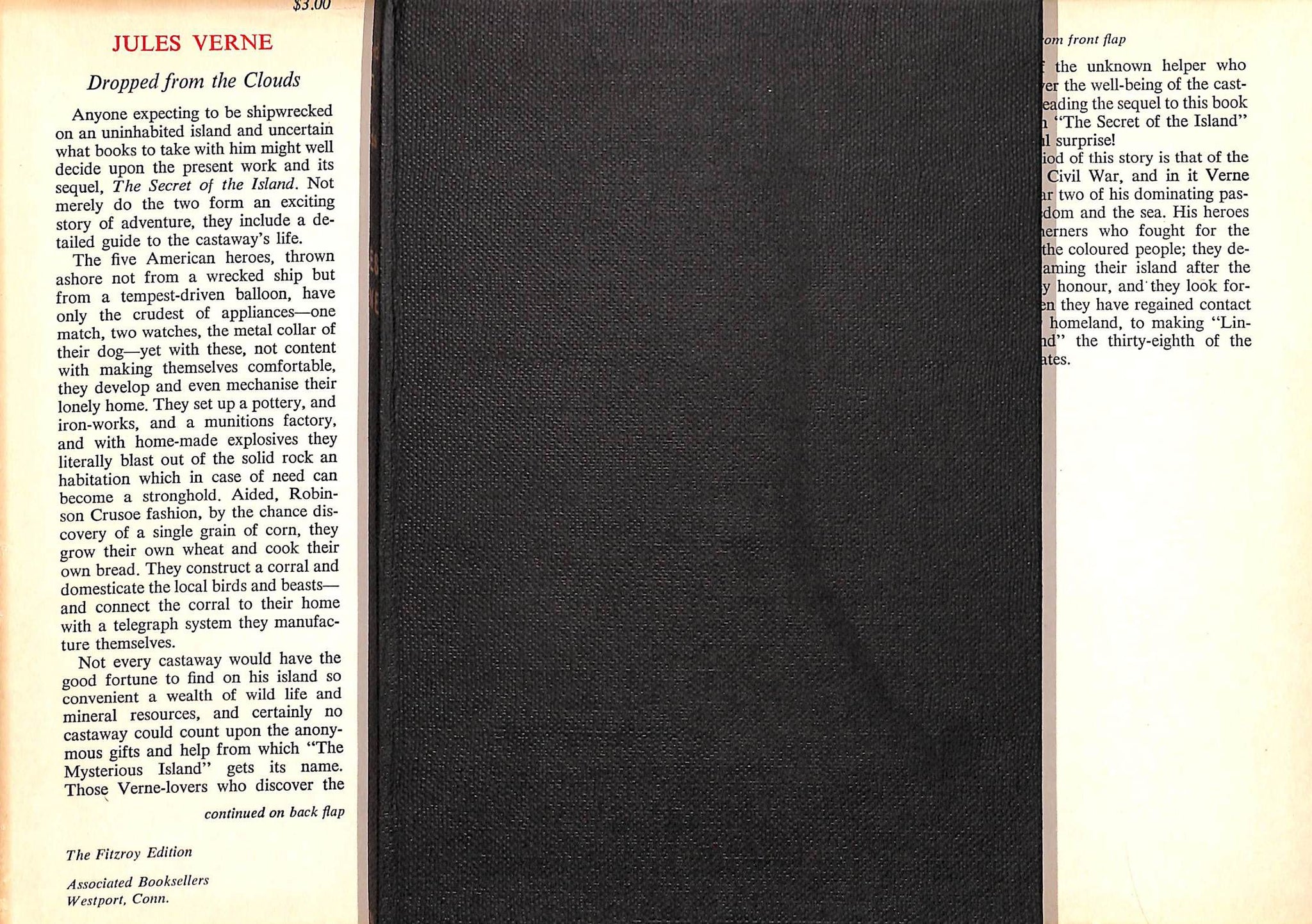 "Dropped From The Clouds" 1959 VERNE, Jules