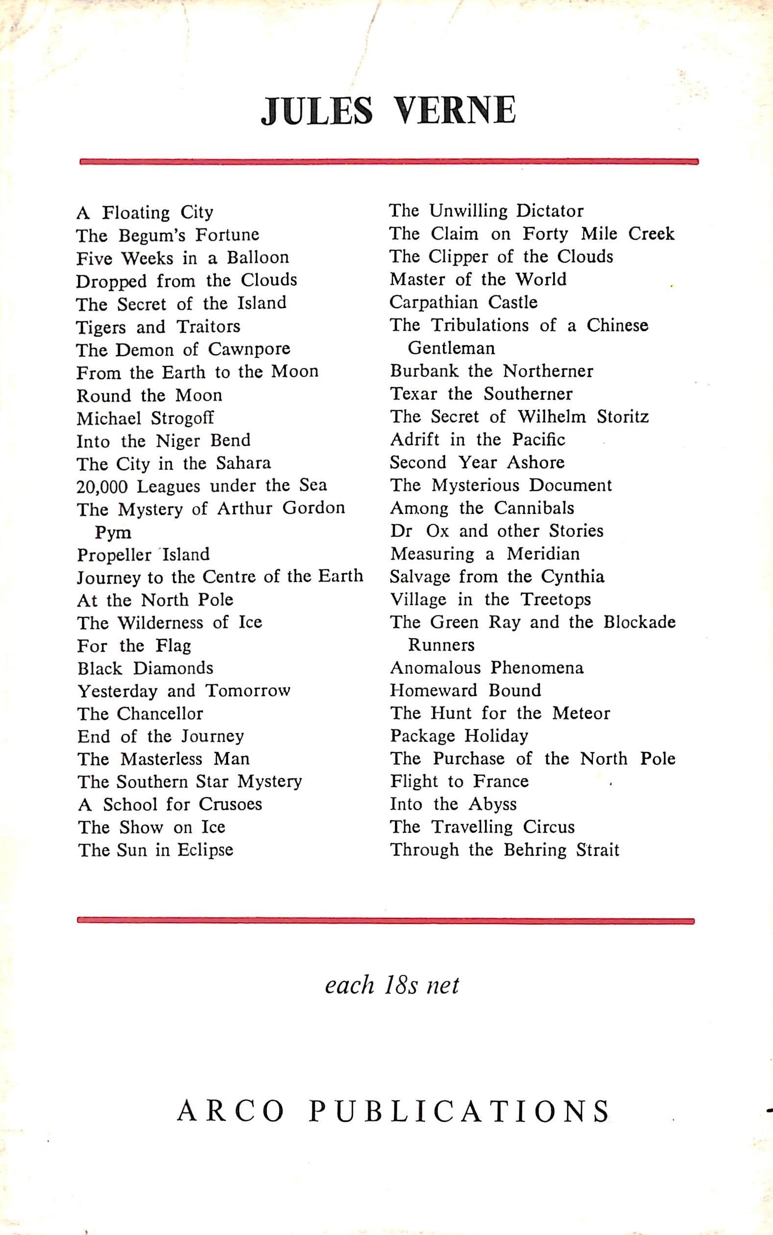 "The Travelling Circus" 1966 VERNE, Jules