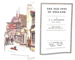 "The Old Inns Of England" 1952 RICHARDSON, A.E.