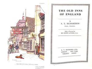 "The Old Inns Of England" 1952 RICHARDSON, A.E.