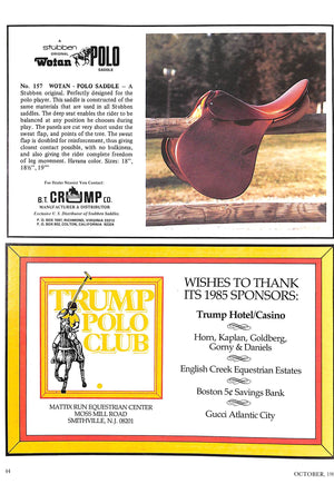 "Polo Magazine Coronation Cup" October 1985