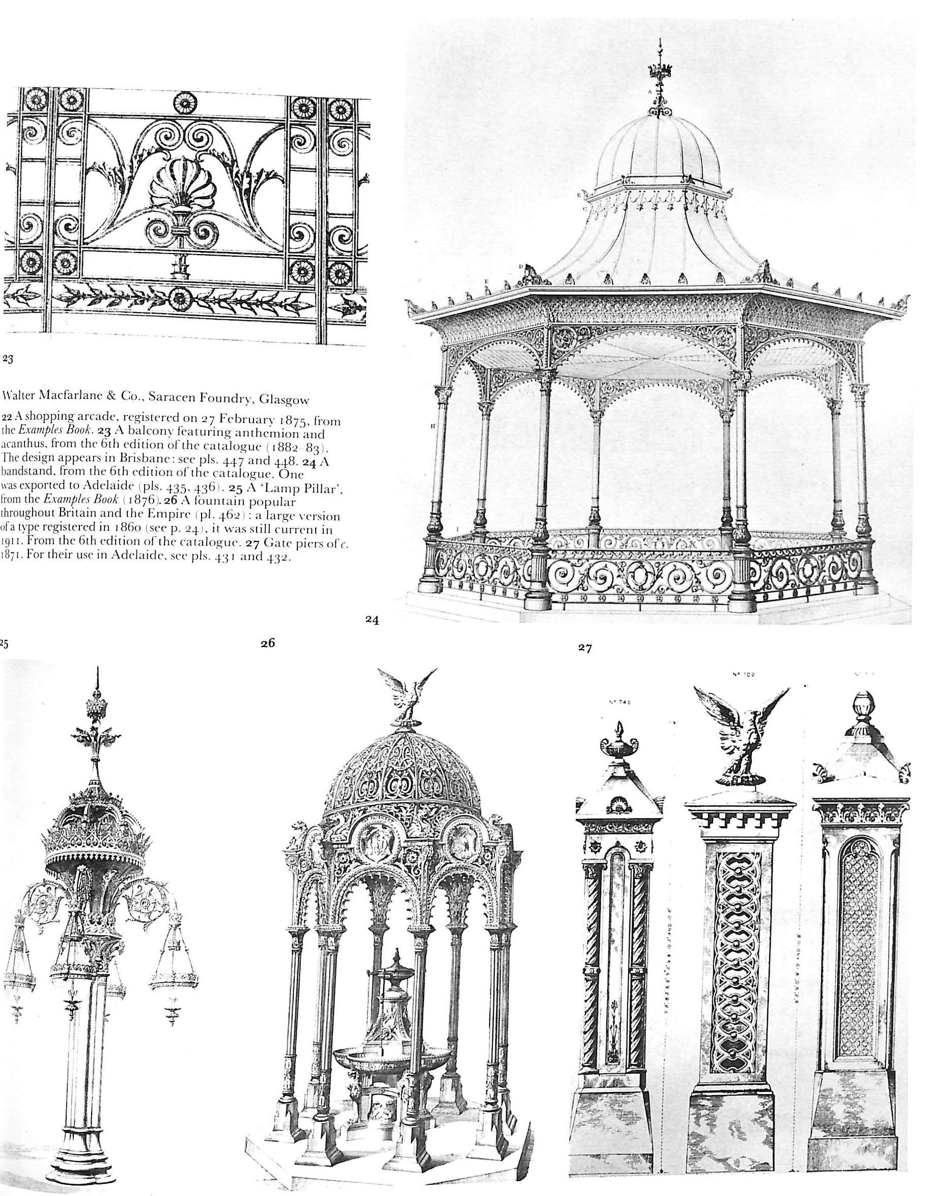 "Cast Iron Decoration: A World Survey" 1977 ROBERTSON, E. Graeme and Joan