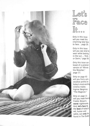 "The Dude The Magazine Devoted To Pleasure May, 1961" 1961 ELLIOTT, Bruce [editor]
