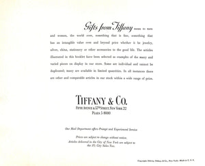 "Gifts From Tiffany" 1953