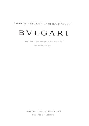 "Bulgari" 2007 TRIOSSI, Amanda, MASCETTI, Daniela