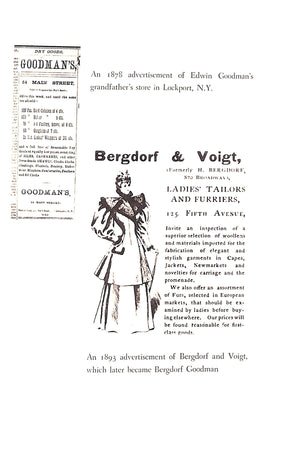 "Bergdorf's On The Plaza The Story Of Bergdorf Goodman And A Half-Century Of American Fashion" 1956 HERNDON, Booton