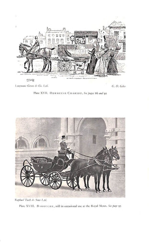 "The English Carriage The Story Of English Carriages And Coaches From The Late 18th Century" 1948 MCCAUSLAND, Hugh
