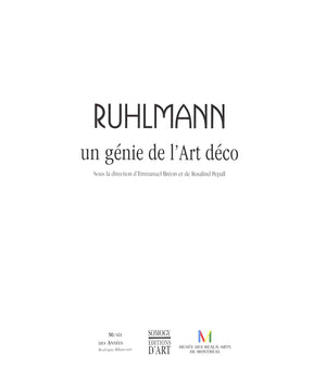 "Ruhlmann Un Genie De L'Art Deco" 2004 BREON, Emmanuel et  PEPALL, Rosalind  (Commissaires)