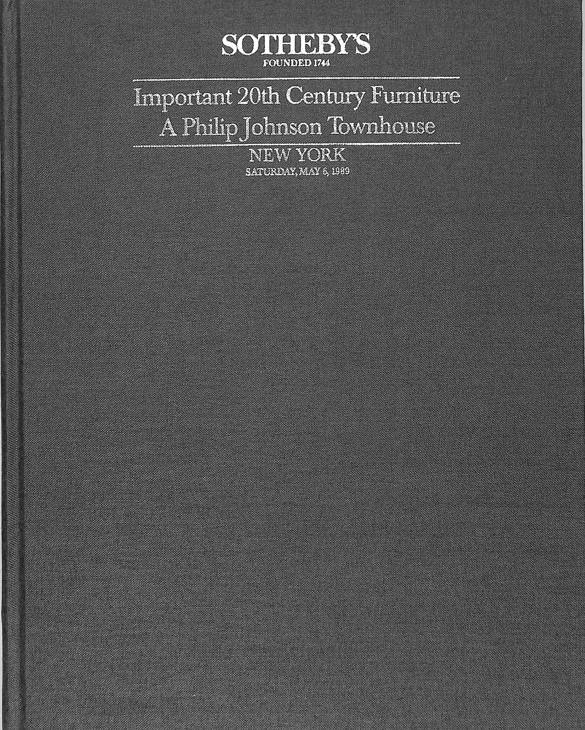 Important 20th Century Furniture A Philip Johnson Townhouse 1989 So important-20th-century-furniture-a-philip-johnson-townhouse-1989-so