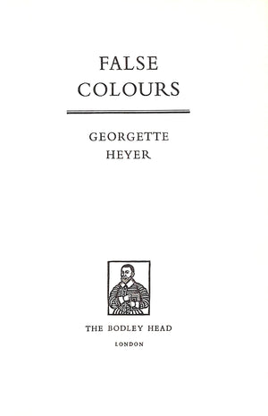 "False Colours" 1963 HEYER, Georgette