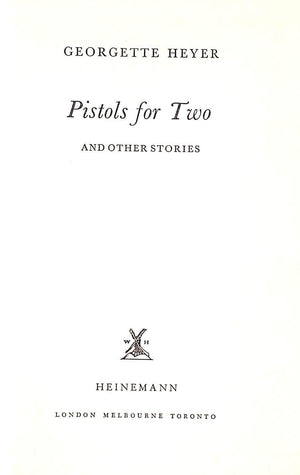 "Pistols For Two" 1960 HEYER, Georgette