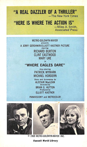 "Where Eagles Dare" 1969 MACLEAN, Alistair