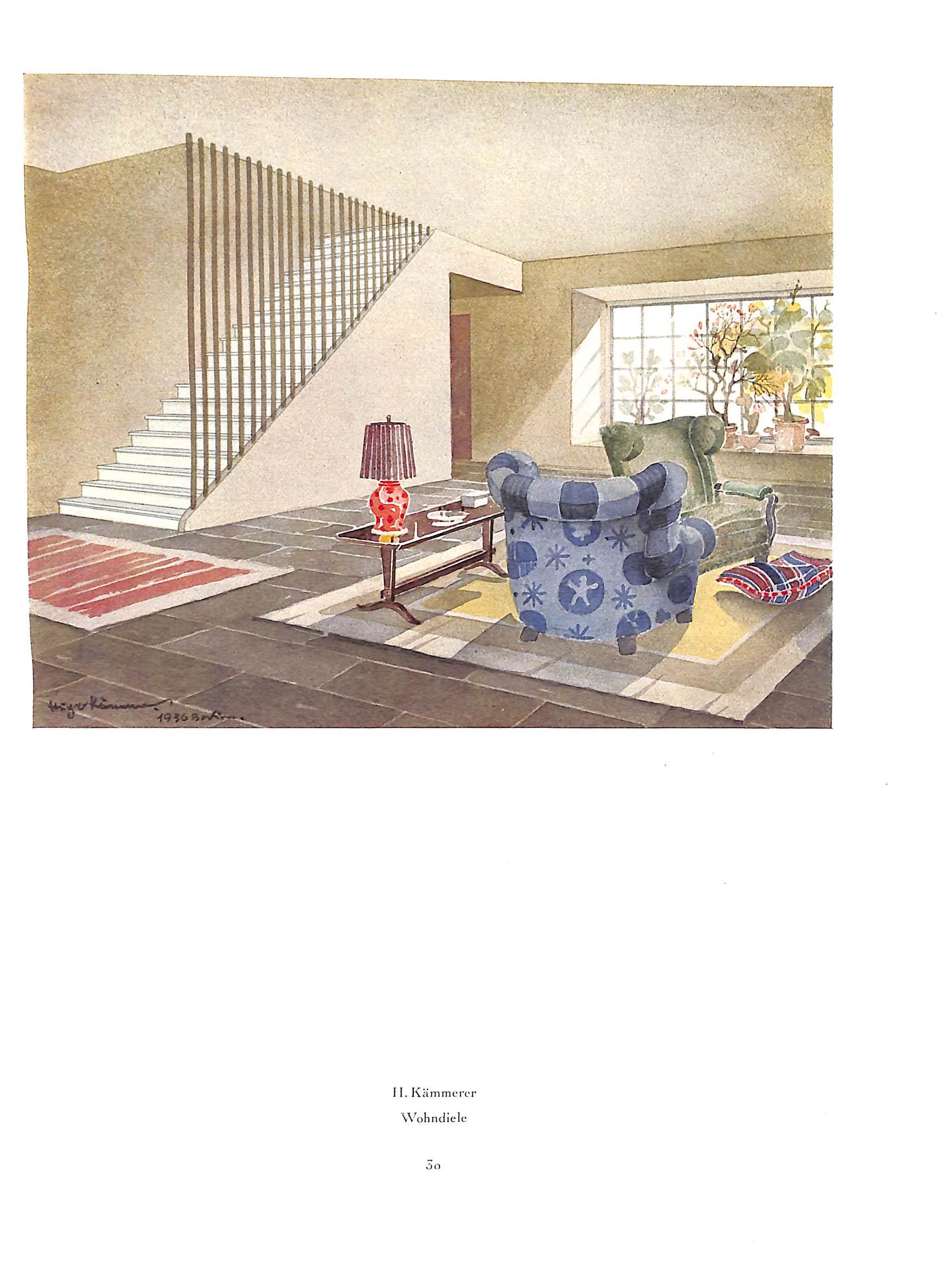 "Farbige Raumkunst Siebte Folge Achtzig Neuzeitliche Entwurfe" 1946