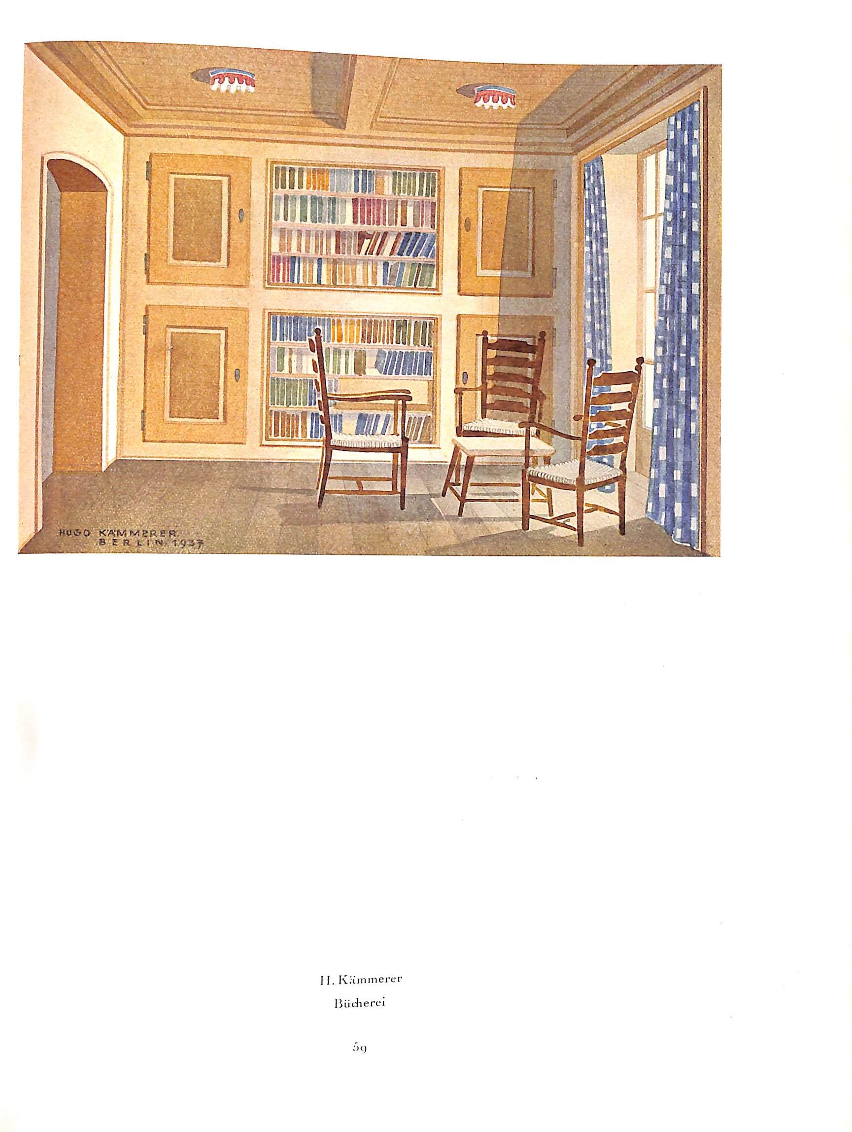 "Farbige Raumkunst Siebte Folge Achtzig Neuzeitliche Entwurfe" 1946