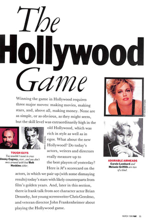 M The Civilized Man The Hollywood Game April 1989