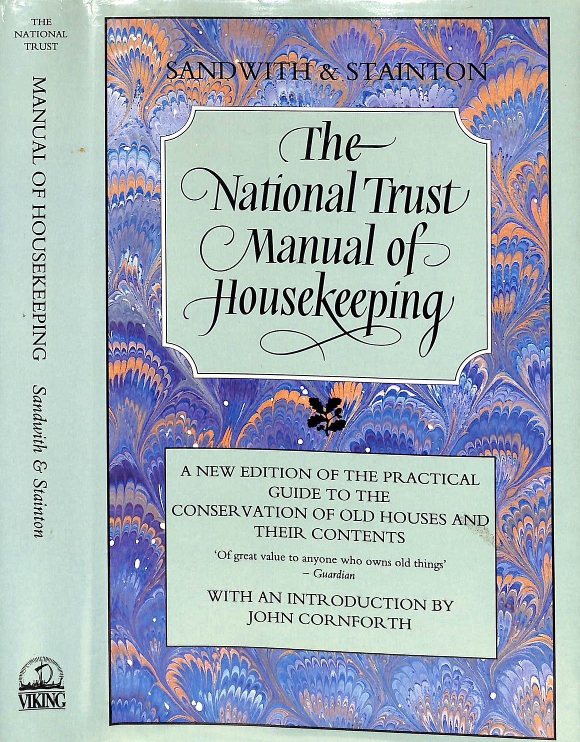 "The National Trust Manual Of Housekeeping" 1991 SANDWITH, Hermoine  and STAINTON, Sheila
