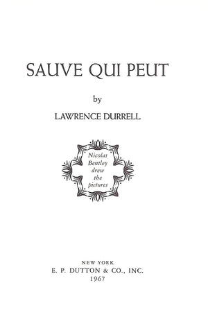 "Suave Qui Peut" 1967 DURRELL, Lawrence
