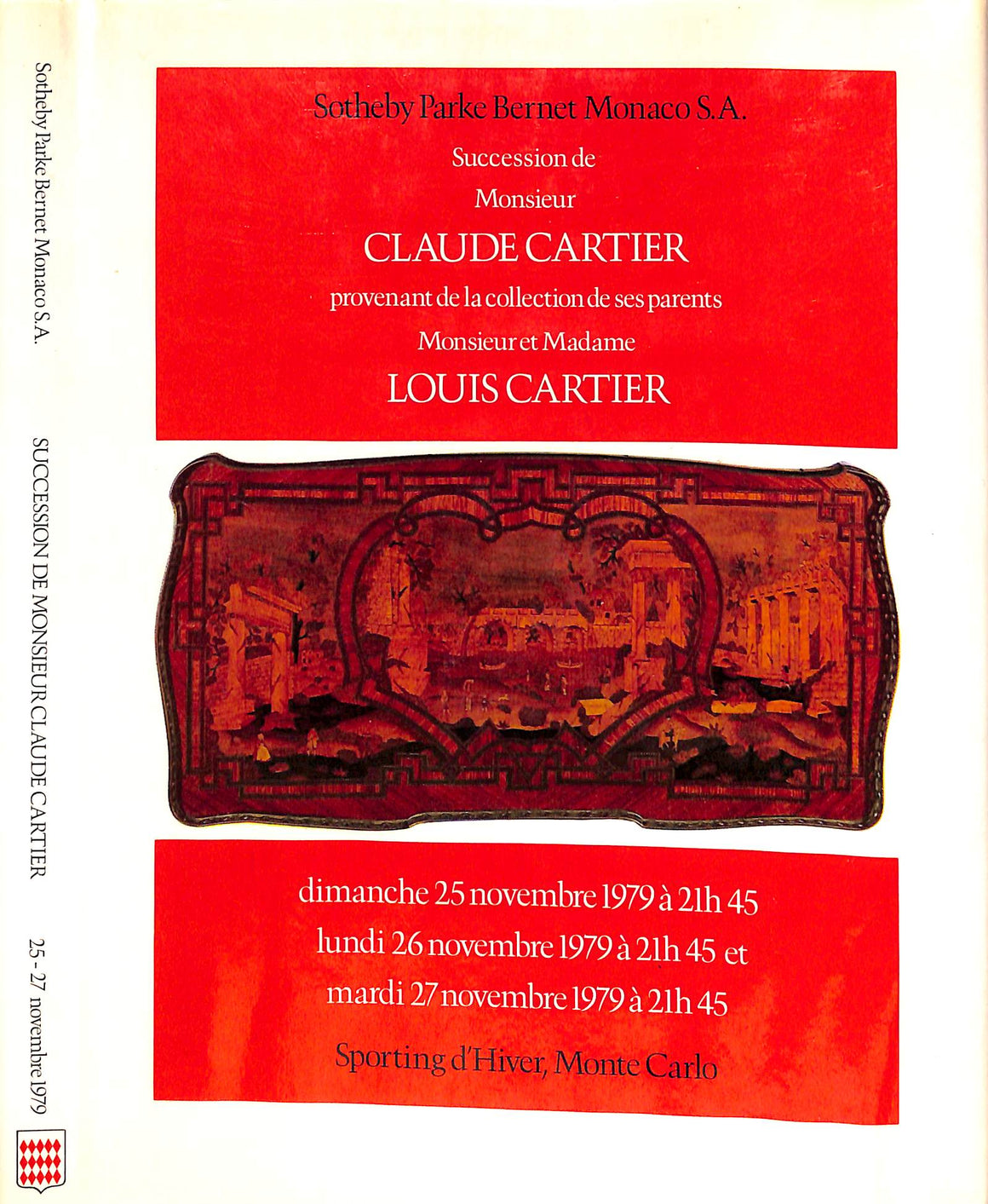"Succession De Monsieur Claude Cartier Sotheby Parke Bernet Monaco S.A." 1979