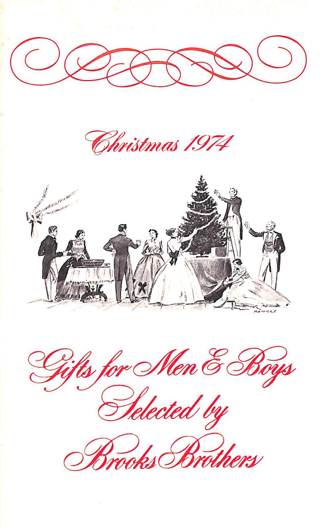 "Brooks Brothers Christmas 1974 Gifts For Men & Boys Catalog"