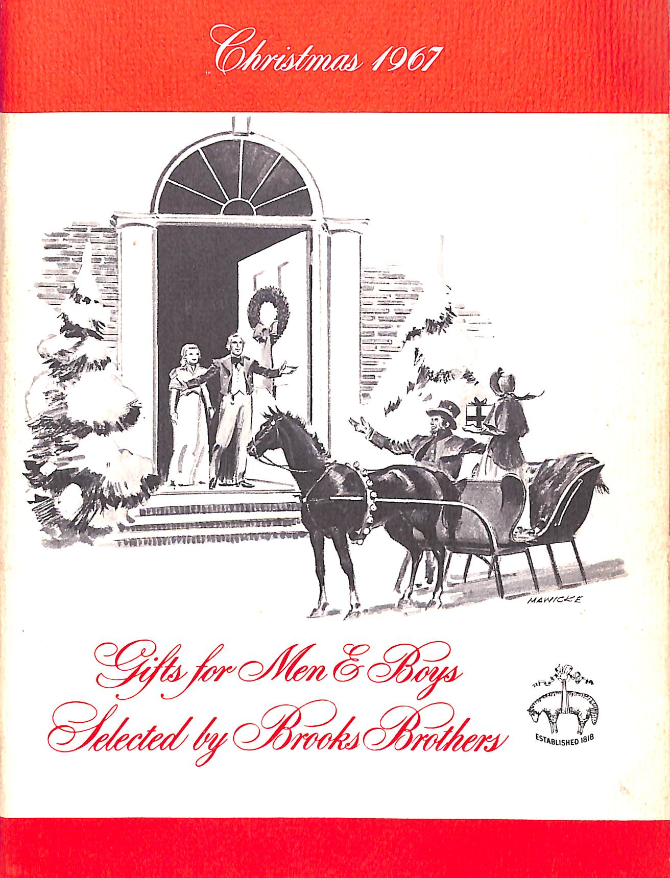 "Brooks Brothers Christmas 1967 Gifts For Men & Boys Catalog"