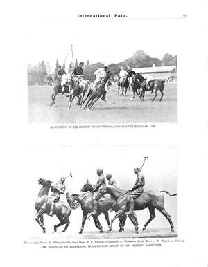 "International Polo England v America 1886-1920"
